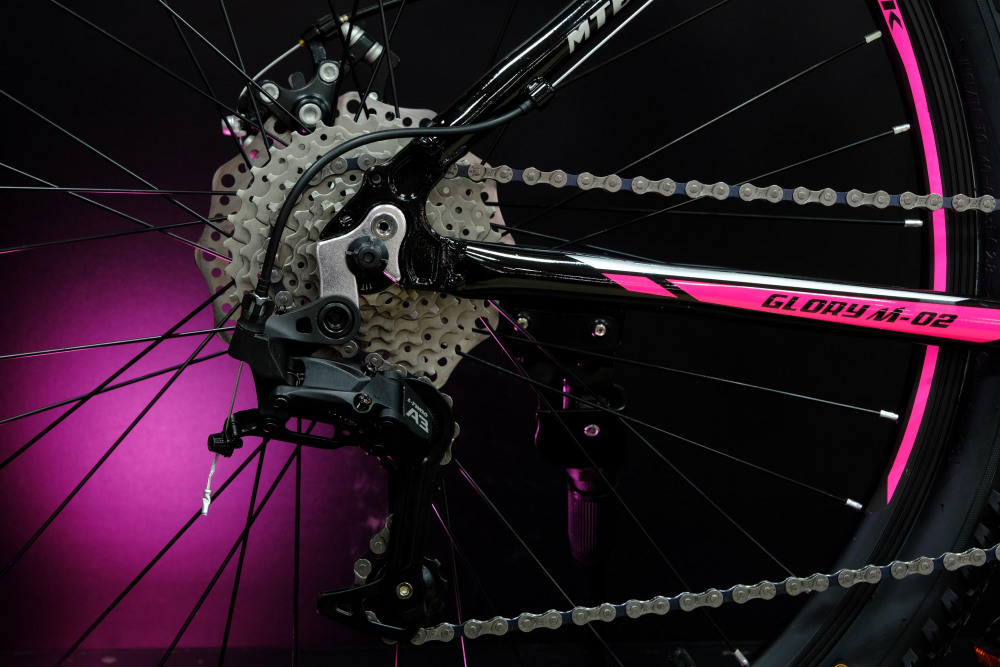 LORAK GLORY M-02 Матовый Чёрный/Розовый (27.5")