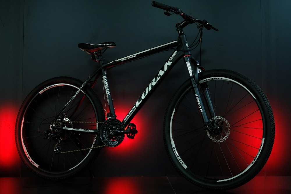 Lorak Sel 8800 Матовый Чёрный/Белый 21р (на рост 183-190)