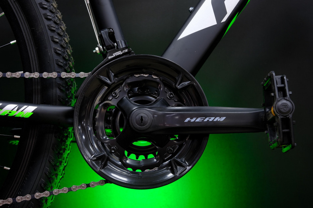 HEAM ALPHA 27,5 Prom Матовый Чёрный/Зелёный рама 19 (на рост 171-182)