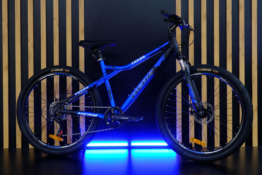 Heam FOX 26 Матовый Чёрный/Синий рама 15 (на рост 141-160)