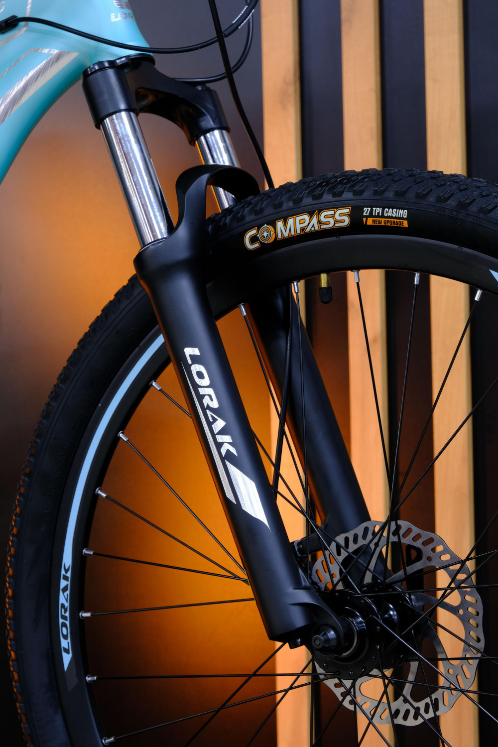 LORAK GLORY 250 HD Матовый Светло Голубой/Серебристый рама 19 (на рост 171-182)